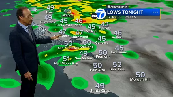 Accuweather Forecast Heavy Steadier Rain Developing Overnight Abc7 Bay Area Xumo Play 7043