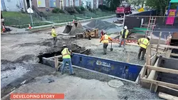 Day 4 for crews working on a 42-inch water main break in Paterson