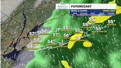 Mostly cloudy and windy today with scattered showers for Long Island