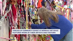 Unique weaving installation on display at Norwalk Art Space