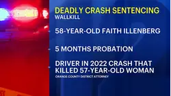 Orange County woman sentenced to probation in deadly Wallkill crash