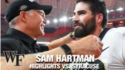 Wake Forest's Sam Hartman Shows Poise In Comeback Victory