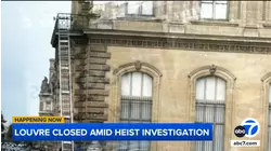 Manhunt underway for 4 suspects after heist of 'priceless' jewelry at Louvre in Paris