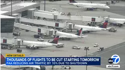 Thousands of flights to be cut at US airports starting Friday