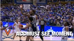 Virginia's Kihei Clark With The Pretty Wrap-Around Dime | ACC Must See Moment