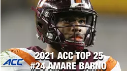 #24 Virginia Tech DL Amare Barno | 2021 ACC Top 25 Returning Players