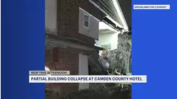 Crews evacuate rooms after partial Red Carpet Inn collapse in Brooklawn