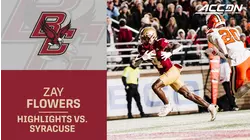 Boston College WR Zay Flowers Scores Twice vs. The Orange
