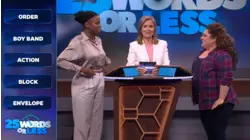 Joey Fatone and Sasheer Zamata vs. Marissa Jaret Winokur and Lance Bass