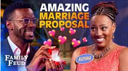 OMG!!! MARRIAGE PROPOSAL on the Feud! | Family Feud