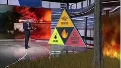 Los fuertes vientos, el calor y las aridez avivan el fuego de los incendios en Georgia