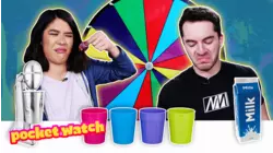 Milkshake Mystery Wheel Challenge with CaptainSparklez!
