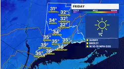Cold and windy heading into Friday across Connecticut