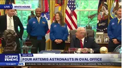 Artemis II astronauts visit the Oval Office