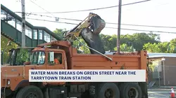 Tarrytown businesses lose water after main break near train station
