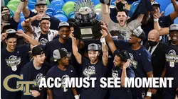 Georgia Tech Celebrates ACC Championship Win | ACC Must See Moment