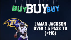 Back Lamar Jackson To Go Over 1.5 Passing TDs On Sunday Vs. Bills