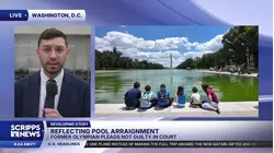Former Olympic canoeist pleads not guilty in Reflecting Pool vandalism case