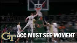 Georgia Tech's Deivon Smith Back At It Again With An Acrobatic Shot | ACC Must See Moment
