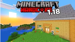 Minecraft - Building a Cozy Cabin on a Bluff