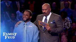 52 points on his LAST answer! Is it enough? | Family Feud