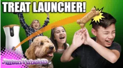 Dog Launcher Treat Prank!