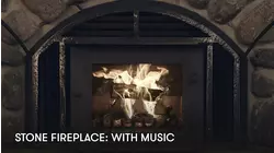 Stone Fireplace: with music