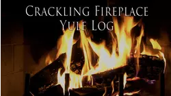 Crackling Fireplace Yule Log