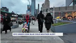 City issues first code blue as temperatures drop below freezing