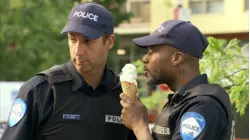 Officer shares ice cream
