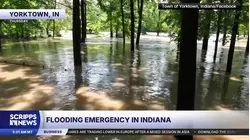 Rain-soaked Indiana sees record river levels and washed-out roads