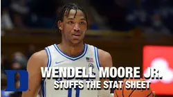 Duke's Wendell Moore Jr. Stuffs The Stat Sheet