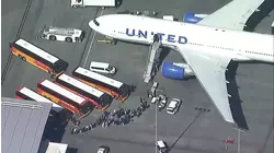 Dodgers take off to Toronto for World Series