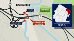 Route 3 service road closure in Rutherford begins, detour expected through October
