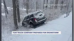 'Stay home.' Tow truck drivers prepare for snowstorm, urge people to stay off the roads Sunday