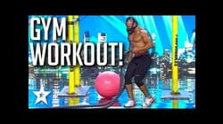 HARDCORE MUSCLE MAN Does His WORKOUT! | Got Talent Global