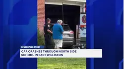 Car crashes into elementary school in East Williston