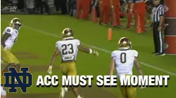 Notre Dame's Kyren Williams Can't Be Tackled | ACC Must See Moment