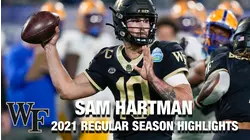 Sam Hartman 2021 Regular Season Highlights | Wake Forest QB
