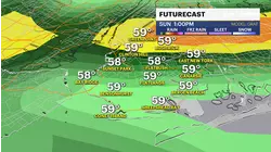 Mostly cloudy Sunday, with showers arriving in the afternoon in Brooklyn