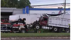 Dump truck and tractor-trailer crash snarls Route 9 traffic before lanes reopen in Freehold