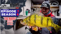 Fish Addictions S6:E7 "Crushing Jumbo Perch" Ice Fishing on Unfamiliar Lakes pt 2