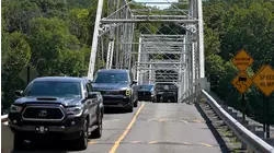 Take a trip across the historic Dingmans Ferry Bridge