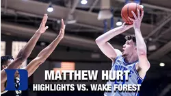 Duke's Matthew Hurt Has Career-High 26 Points Versus Wake Forest