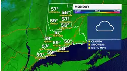 Sunny and bright today in Connecticut; tracking chance of rain for Monday