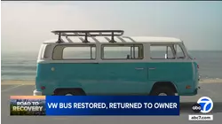 Symbol of resilience: Blue VW Bus fully restored, reunited with owner after Palisades Fire