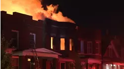 Chicago firefighters battle South Side fire, video shows
