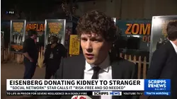 Eisenberg donating kidney to stranger
