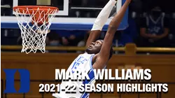 Mark Williams Regular Season Highlights | Duke Center