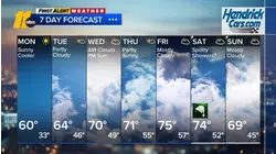 Overnight weather forecast